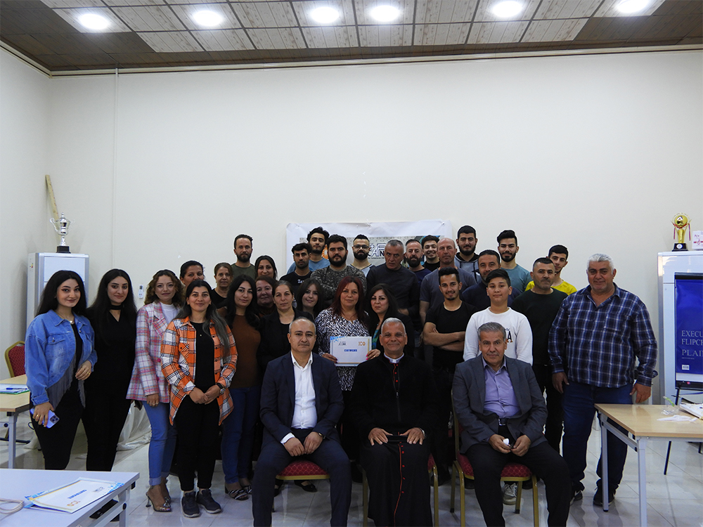 A graduation ceremony for the beneficiaries of the vocational training courses within the project CAAP2301-Batnaya